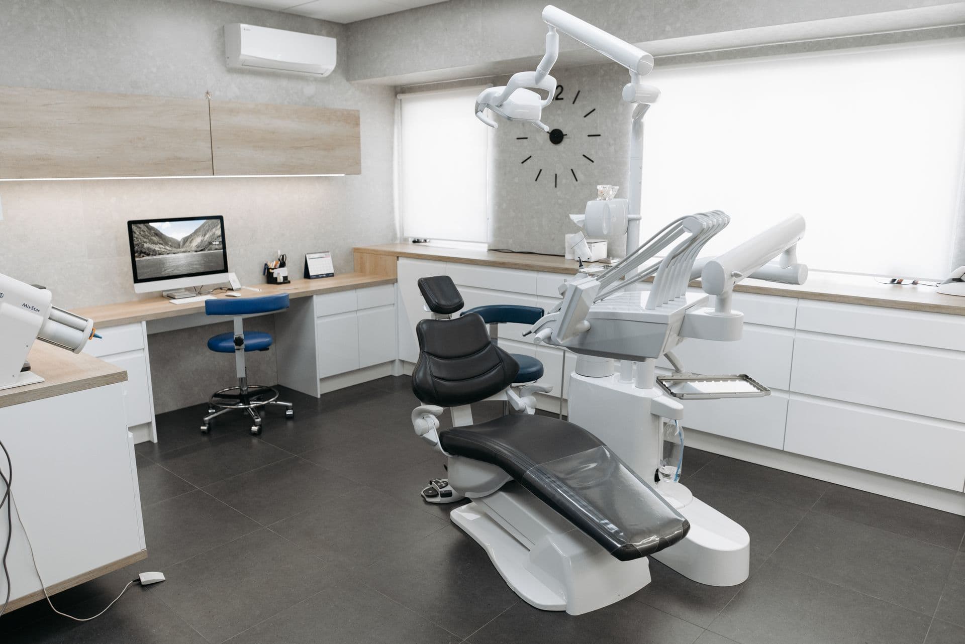 A calm, modern dental treatment room